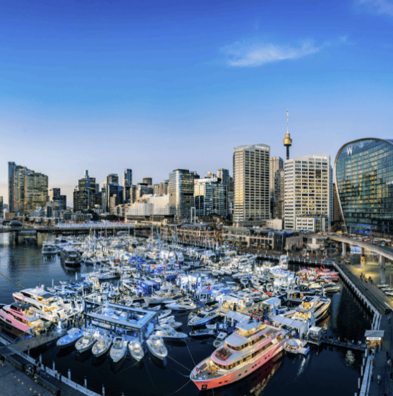Sydney International Boat Show, ICC Sydney and Cockle Bay, Darling Harbour